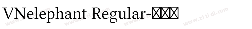 VNelephant Regular字体转换